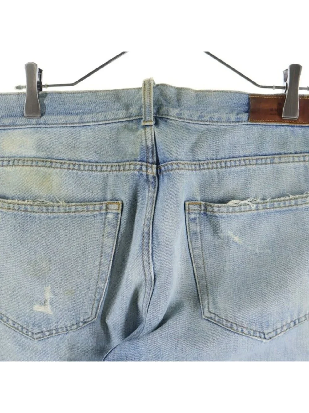 Gucci Distressed Organic Denim Pants Indigo